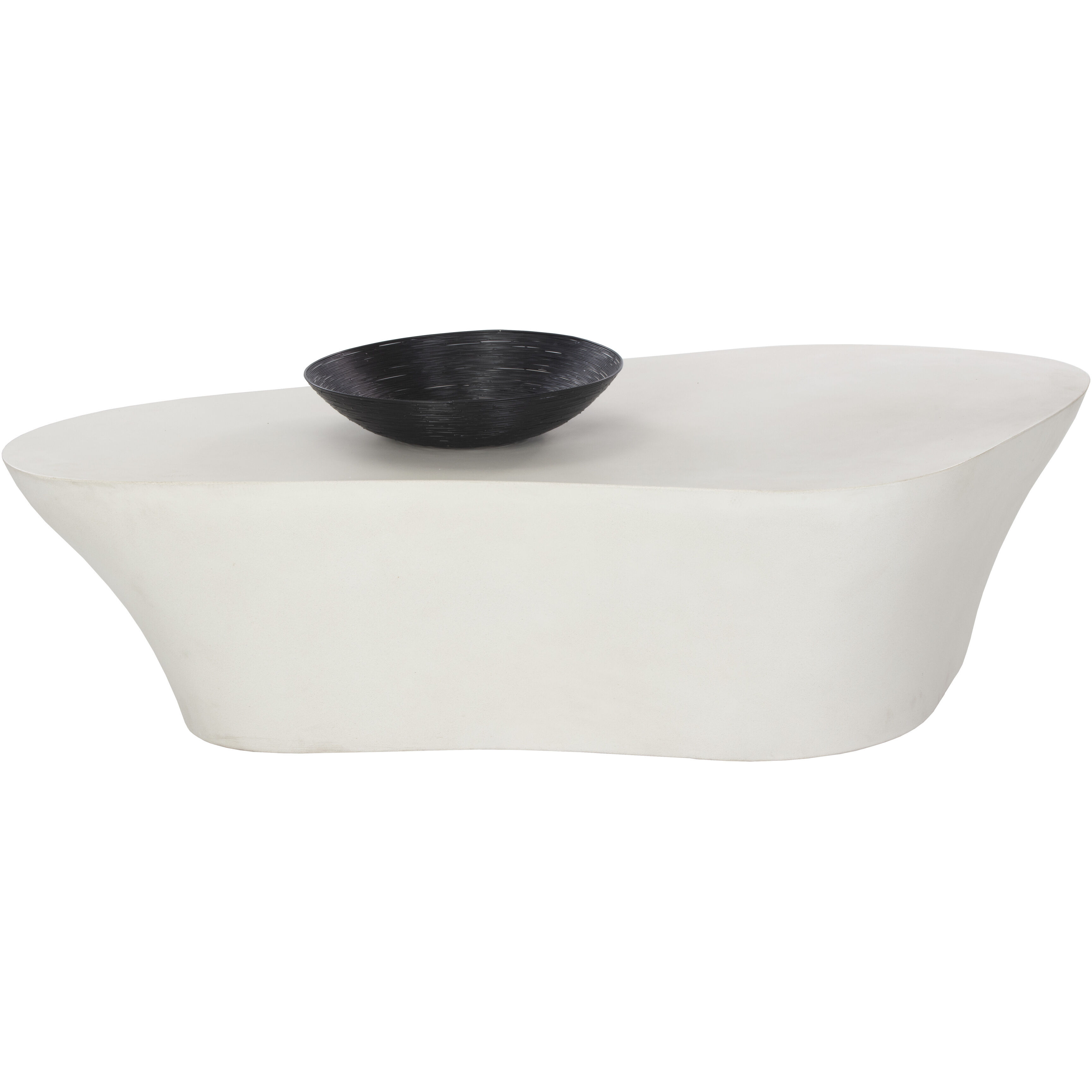 Dali 58.25 X 31.5 inch White Outdoor Coffee Table